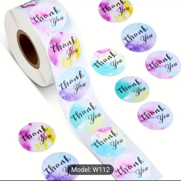 3 rolls of Thank you stickers rolls- total of 1500 stickers. New in package. - Picture 2 of 5